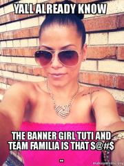 THE BANNER GIRL SAYS ....