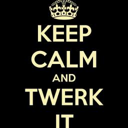 KEEP CALM &amp; TWERK IT