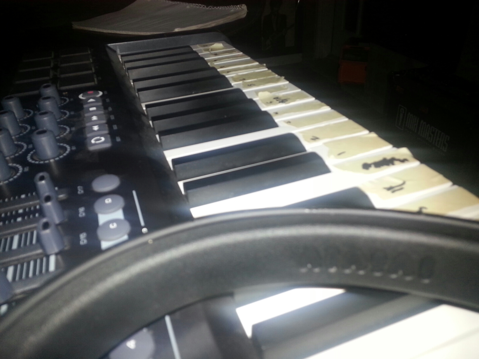 Piano MIDI out to Ableton Live DJ set.