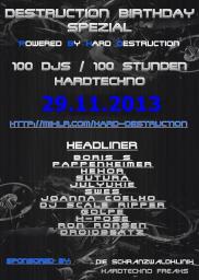 Massie @ Destruction Bday Spezial Hardtechno 29 November 2013