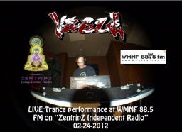 Live broadcast on &quot;ZenTripZ&quot;,  WMNF 88.5 FM Radio