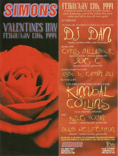 Live @ SIMONS - Valentine&#039;s Day 1999 - Classics night - 100% vinyl