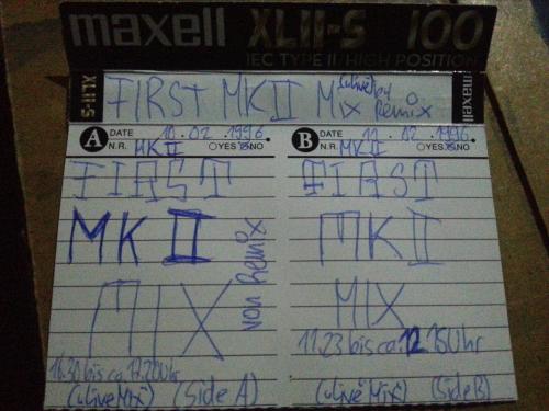 ‚First MK II MIX by Remix‘ (SkogRa)_1996-02-11-Tape_MC Rip-Side B_*Tekkno, Techno, Acid, Rave, Hardcore, Gabber*