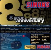 Live @ SIMONS 8th Anniversary 1998