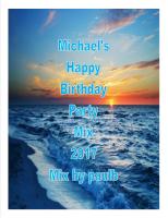 MICHAEL'S HAPPY BIRTHDAY PARTY MIX 2017