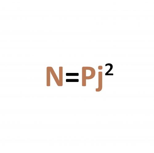 N=PJ²